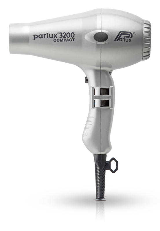 

Фен Parlux 3200 Compact, 1900 Вт, 2 насадки, серебристый 0901-3200 silver