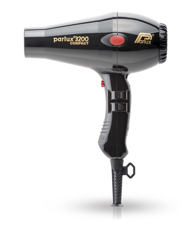

Фен Parlux 3200 Compact, 1900 Вт, 2 насадки, черный 0901-3200 black