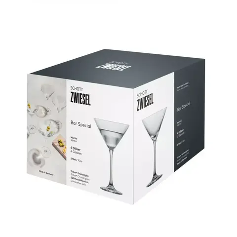 Набор из 4 бокалов для мартини 270 мл SCHOTT ZWIESEL Bar Special арт. 123658