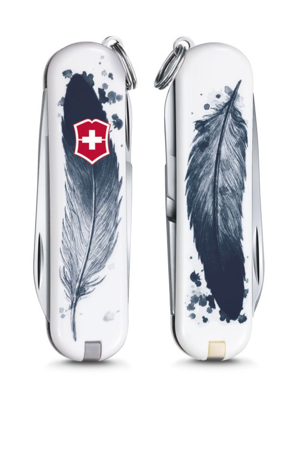 

Нож-брелок Victorinox Classic LE 2016, 58 мм, 7 функций, "Light as a Feather" 0.6223.L1605