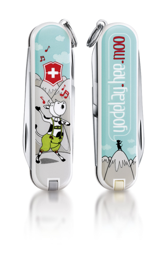 

Нож-брелок Victorinox Classic LE 2015, 58 мм, 7 функций, "Yodelay-Hee-Moo" 0.6223.L1504