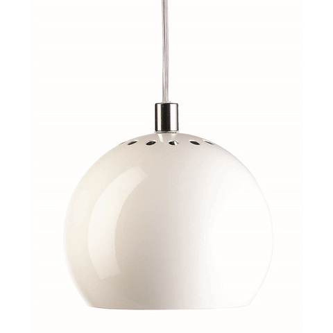 Лампа подвесная Ball, 16х?18 см, белая глянцевая Frandsen 1115006006001