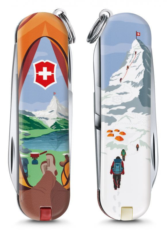 

Нож-брелок Victorinox Classic LE 2018, 58 мм, 7 функций, "Call of Nature" 0.6223.L1802