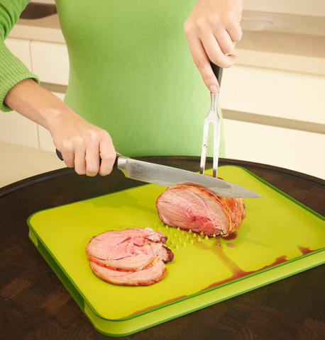 Доска разделочная для мяса Cut&Carve™ Plus двухсторонняя большая зеленая