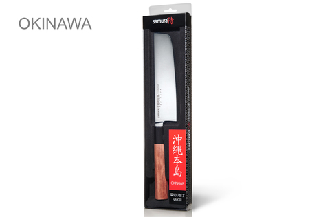 Нож кухонный стальной Накири (172мм) Samura Okinawa SO-0174