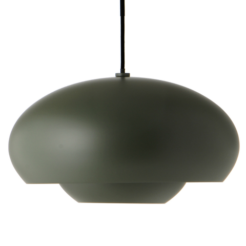 Лампа подвесная Champ, D37,5 см, зеленая матовая Frandsen 1581346001