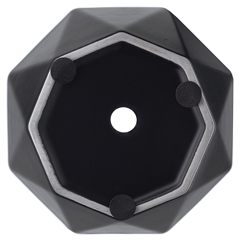Горшок цветочный  13,5 см, матовый черный Liberty Jones Rhombus