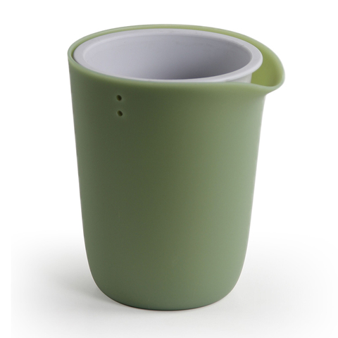 Горшок для полива растений Oasis Round Pot S зелёный Qualy QL10307-GN-GY