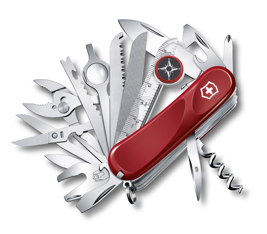 

Нож Victorinox Evolution S54, 85 мм, 31 функция, красный 2.5393.SE