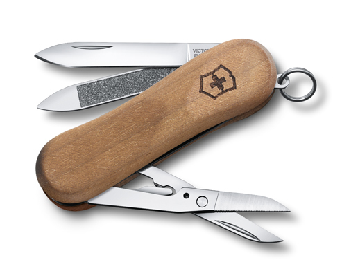 

Нож-брелок Victorinox Classic EvoWood 81, 65 мм, 5 функций, дерево 0.6421.63