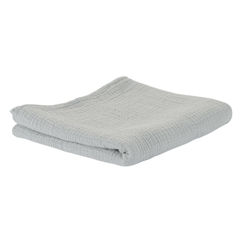 Одеяло из жатого хлопка серого цвета из коллекции Essential 90x120 см Tkano TK20-KIDS-BLK0002