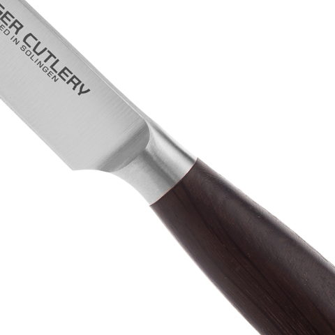 Нож кухонный для чистки и нарезки 12 см BERGER CUTLERY Ergo Line Smoked Oak арт. BC111312