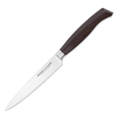 Нож кухонный для чистки и нарезки 12 см BERGER CUTLERY Ergo Line Smoked Oak арт. BC111312