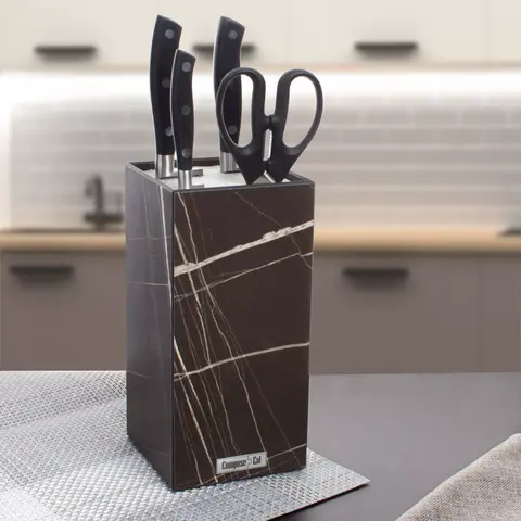 Подставка для кухонных ножей мрамор Сахара Brown 12х24 см. ComposeEat Elegance арт. PDN113079OA4