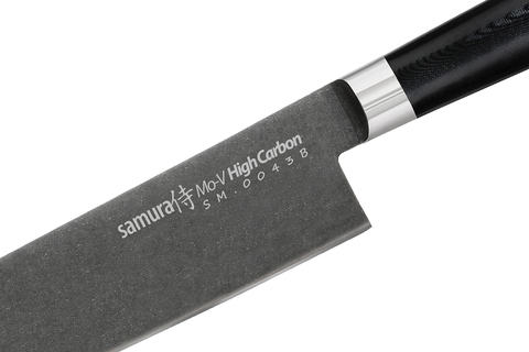 Нож кухонный Накири 167мм Samura Mo-V Stonewash SM-0043B/K