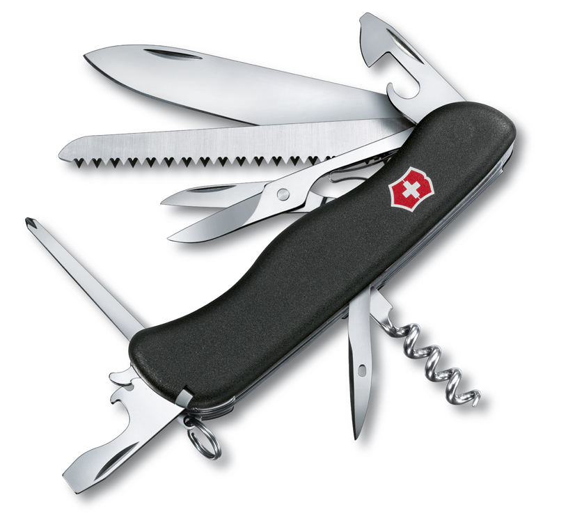 

Нож Victorinox Outrider, 111 мм, 14 функций, черный* 0.9023.3