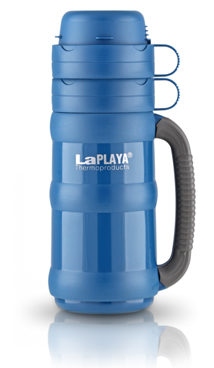 

Термос LaPlaya Traditional 35-100 (1 литр) со стеклянной колбой, синий 560005