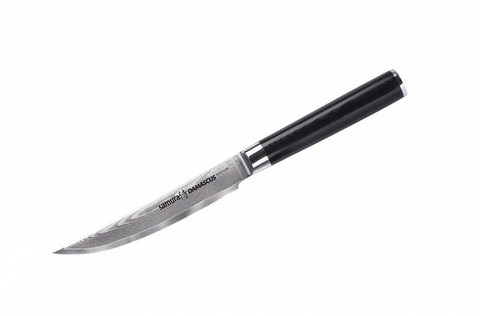 Нож кухонный стальной стейковый Samura Damascus SD-0031/K