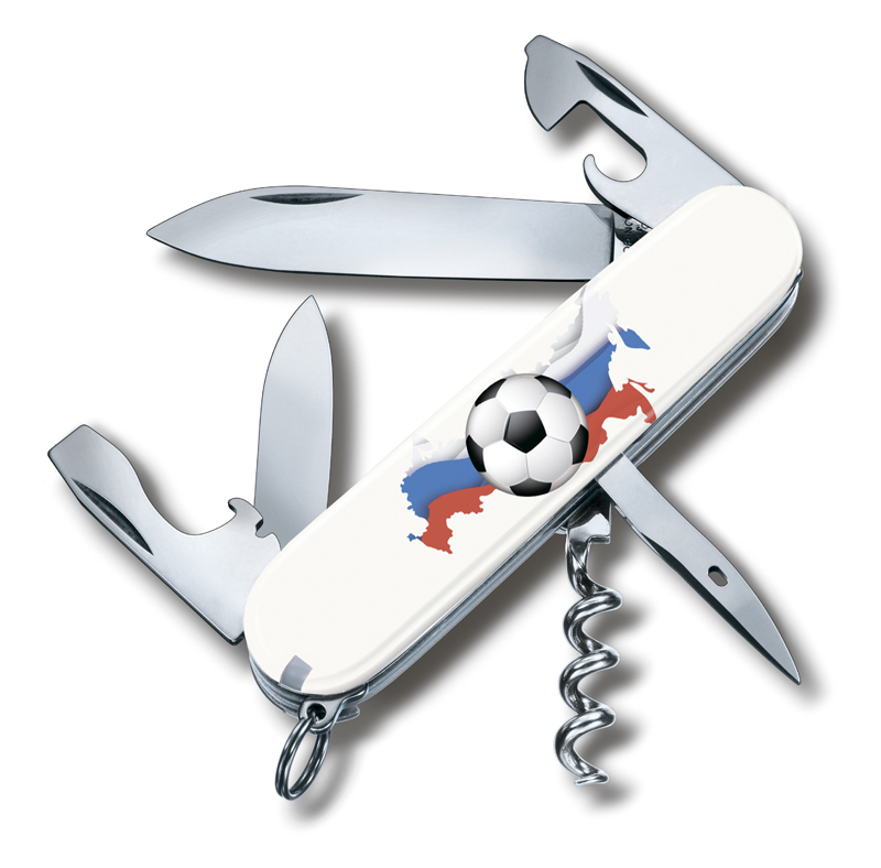 

Нож Victorinox Spartan, 91 мм, 12 функций, "Российский футбол" 1.3603 SOCCER I