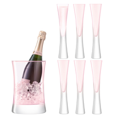 Набор для сервировки шампанского LSA International Moya малый, розовый G1372-00-436