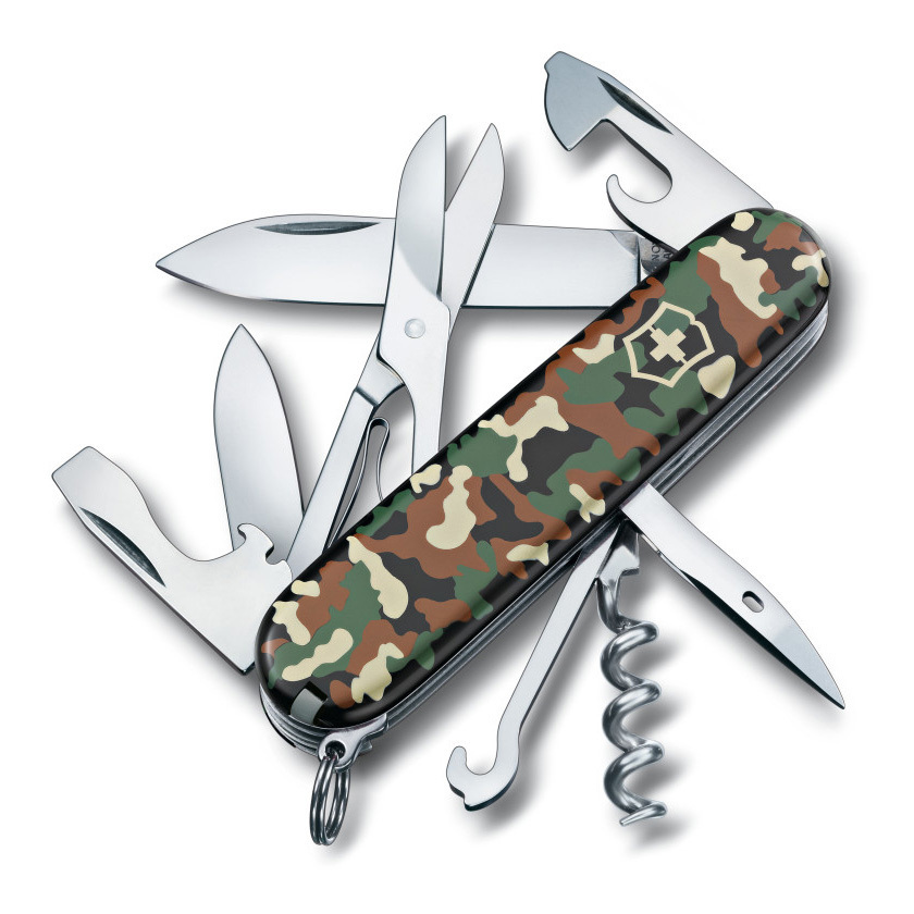 

Нож Victorinox Climber, 91 мм, 14 функций, камуфляж 1.3703.94