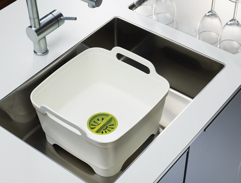Контейнер для мытья посуды Joseph Joseph wash&drain™ серый 85056