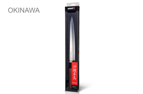 Нож кухонный стальной Янагиба (240мм) Samura Okinawa SO-0110