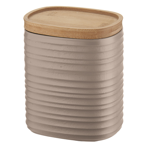 Емкость для хранения с бамбуковой крышкой Tierra 1 л бежево-розовая Guzzini 181800158