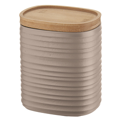 Емкость для хранения с бамбуковой крышкой Tierra 1 л бежево-розовая Guzzini 181800158*