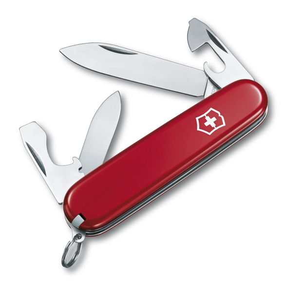 

Нож Victorinox Recruit, 84 мм, 10 функций, красный 0.2503
