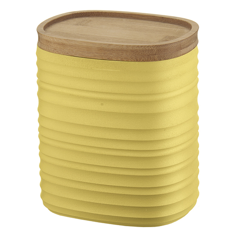 Емкость для хранения с бамбуковой крышкой Tierra 1 л желтая Guzzini 181800206