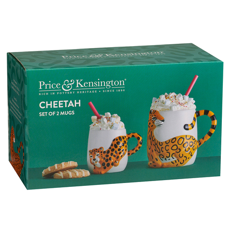 Набор из 2 кружек Cheetah, 405 мл и 195 мл Price&Kensington P_0059.078