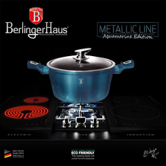 Набор посуды для приготовления (кастрюли и кухонные и принадлежности) 10 предметов Berlinger Haus Aquamarine Edition 6152-BH
