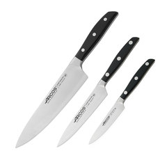 Набор из 3 кухонный ножей и подставки ARCOS Manhattan арт. AR167940