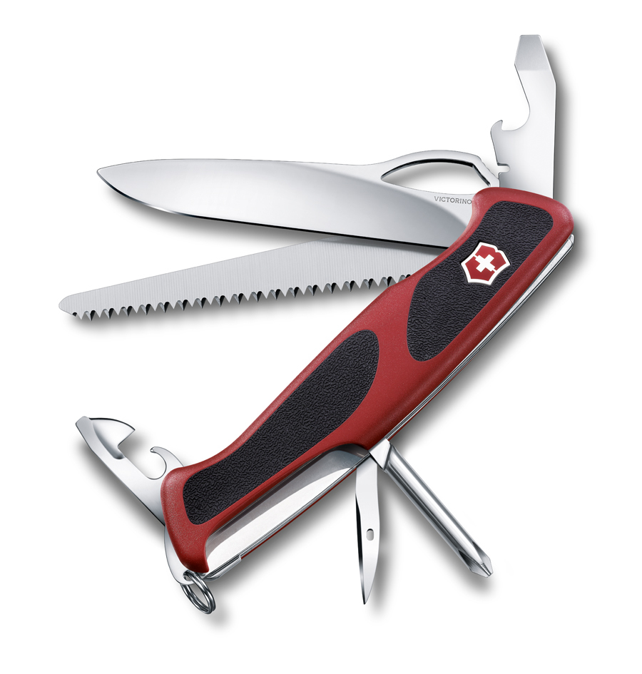 

Нож Victorinox RangerGrip 78, 130 мм, 12 функций, красный с черным 0.9663.MC