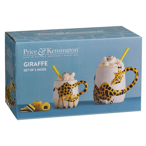 Набор из 2 кружек Giraffe, 405 мл и 195 мл Price&Kensington P_0059.079