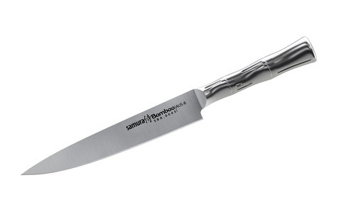 Нож кухонный стальной для нарезки, слайсер Samura BAMBOO SBA-0045/Y