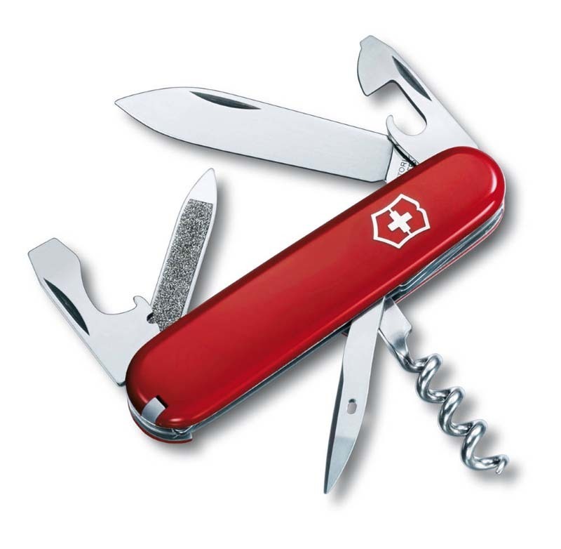 

Нож Victorinox Sportsman, 84 мм, 13 функций, красный 0.3802