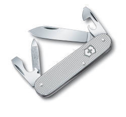 

Нож Victorinox Cadet, 84 мм, 8 функций, алюминиевая рукоять, серебристый 0.2600.L1226
