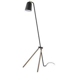 Лампа напольная Giraffe, 138 см, дуб, черное матовое основание Frandsen 301865167011