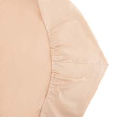 Простыня на резинке из сатина бежево-розового цвета из коллекции Essential, 160х200 см Tkano TK20-FS0019