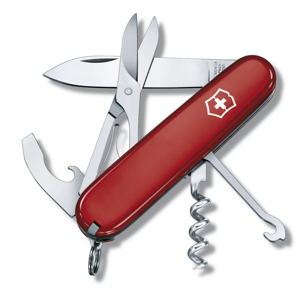 

Нож Victorinox Compact, 91 мм, 15 функций, красный 1.3405