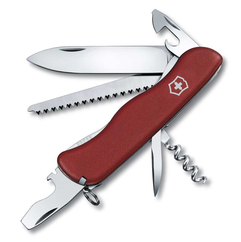 

Нож Victorinox Forester, 111 мм, 12 функций, с фиксатором лезвия, красный* 0.8363