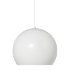 Лампа подвесная Ball, ?40 см, белая матовая, белый шнур Frandsen 153066001