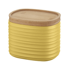 Емкость для хранения с бамбуковой крышкой Tierra 500 мл желтая Guzzini 181801206