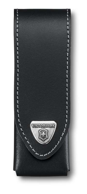 

Чехол Victorinox кожаный черный, на липучке 4.0524.3