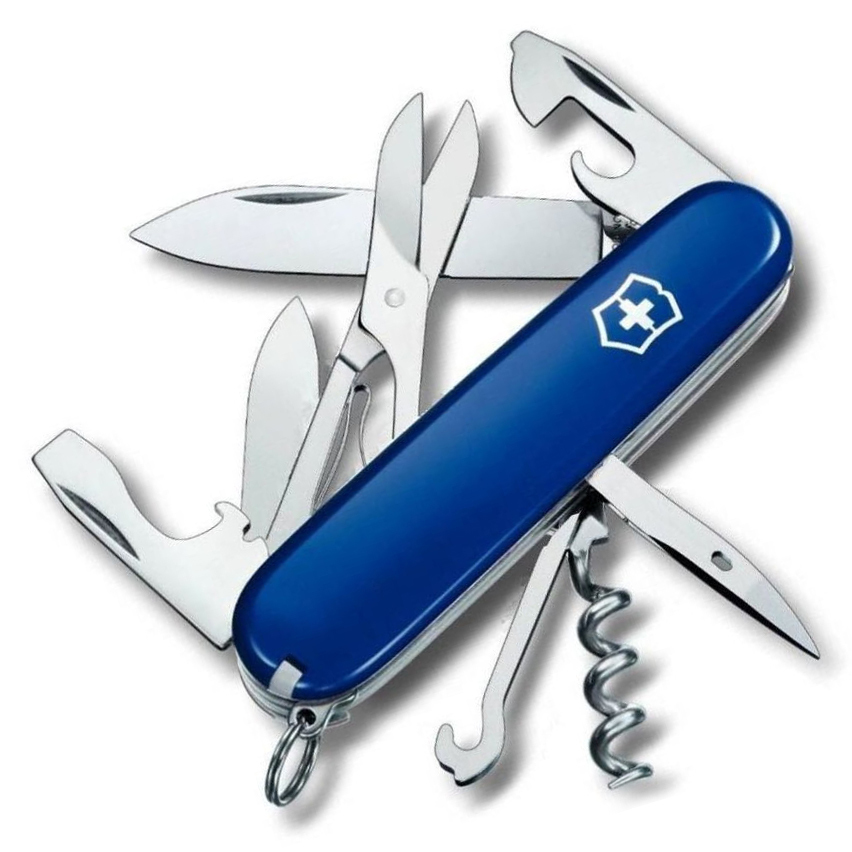 

Нож Victorinox Climber, 91 мм, 14 функций, синий 1.3703.2R