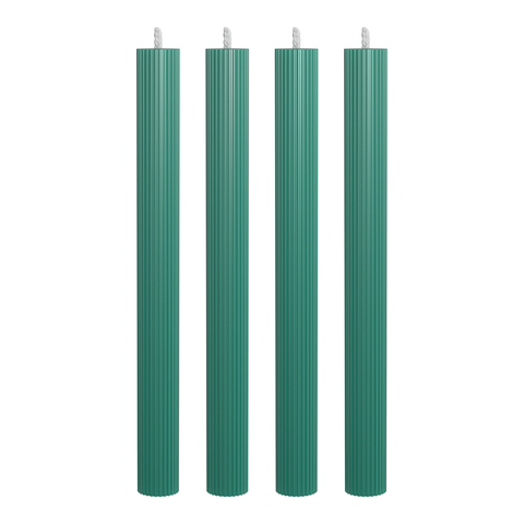 Набор из 4 декоративных свечей 2,3х26см SCANDYLAB Empire Dark green SL-EXL05