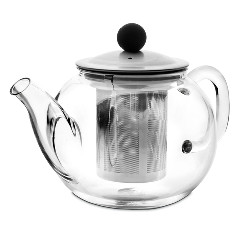Чайник для кипячения и заваривания, стеклянный с фильтром 0,95 л IBILI Kristall арт. 622309