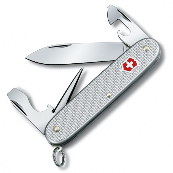 

Нож Victorinox Pioneer, 93 мм, 8 функций, серебристый, блистер 0.8201.26B1